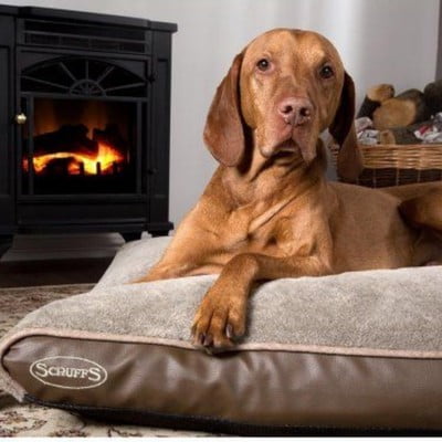 Orthopedisch hondenbed Scruffs Chateau met memory foam in beige, ideaal voor honden met gewrichtsklachten