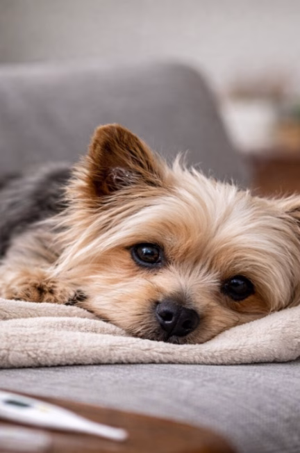 symptomen vergiftiging hond bij yorkshire terrier sloom en ziek gedrag